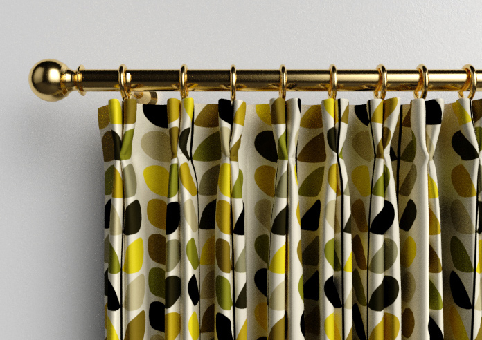 Orla Kiely Multi Stem, Yellow - Made to Measure Curtains - Image 10